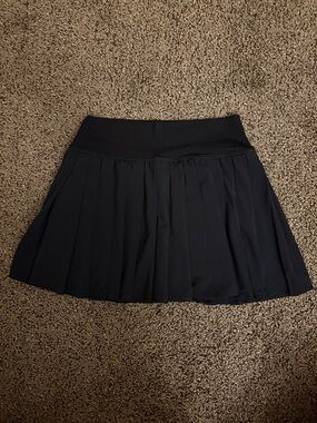 Aerie Offline Black Pleated Mini Skirt